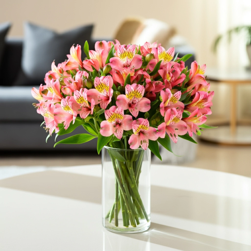 Bouquet Alstroemérias rosa